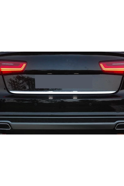 KromGaraj Audi A6 Formlu Krom Bagaj Alt Çıta 2011 Üzeri Paslanmaz Çelik ürün görseli 1
