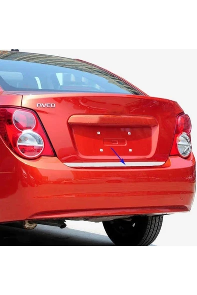KromGaraj Chevrolet Aveo Sedan Formlu Krom Bagaj Alt Çıtası 2012- ürün görseli 1