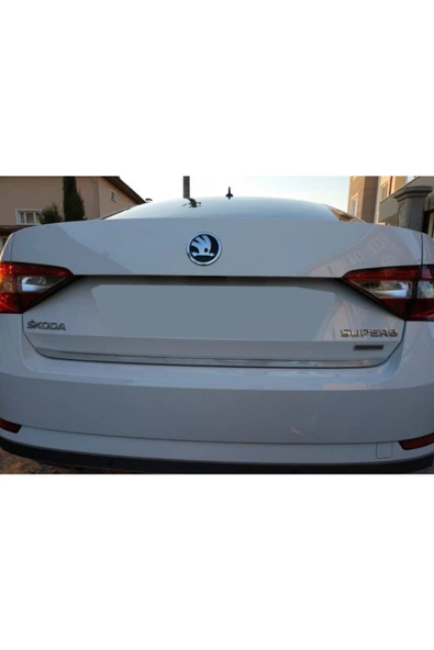 KromGaraj Skoda Superb Formlu Krom Bagaj Alt Çıtası 2015 Üzeri Paslanmaz Çe ürün görseli 1