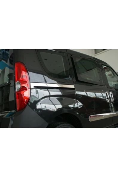 KromGaraj Fiat Doblo Krom Sürgülü Kapı Çıtası 2010 Üzeri 2prç Paslanmaz Çel ürün görseli 1