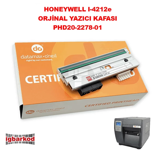 PHD20-2278-01 Honeywell I-4212 Mark Iı 203 Dpi Yazıcı Kafası KPW-104-8PBB4-DMX Datamax I-4212 ürün görseli 1