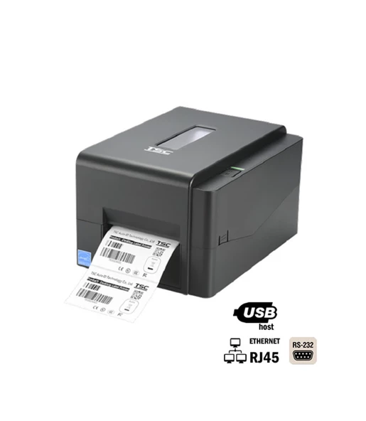 Tsc TE210 Barkod Etiket Yazıcı 203DPI, USB + Ethernet + RS232 + USB 99-065A301-00LF0L ürün görseli 1