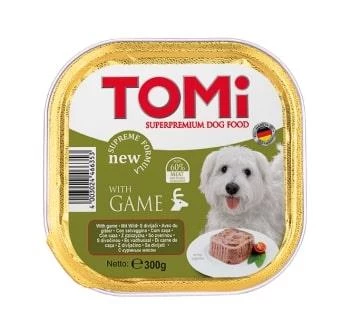Tomi Köpek Yaban Hayvanlı Pate Alüminyum Yaş Mama 300gr (pate) ürün görseli 1
