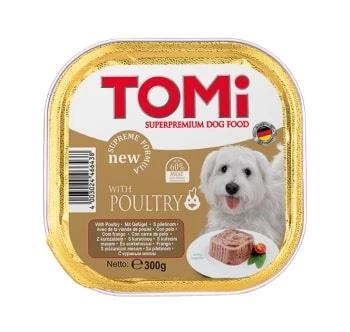 Tomi Köpek Kümes Hayvanlı Pate Alüminyum Yaş Mama 300gr (pate) ürün görseli 1