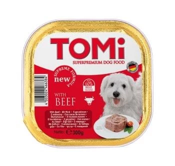 Tomi Köpek Dana Etli Pate Alüminyum Yaş Mama 300gr (pate) ürün görseli 1