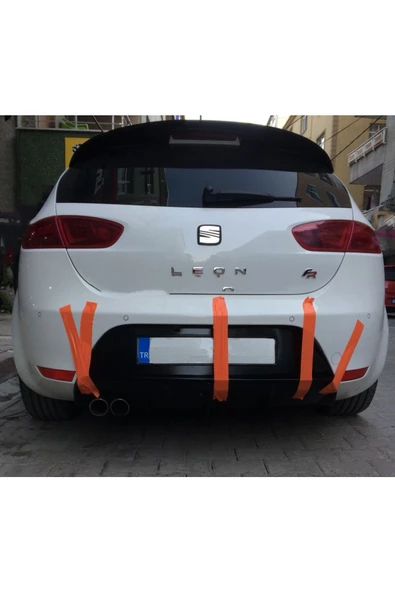 Seat Leon Mk2 2005-2012 PianoBlack Spoiler - Resim 4