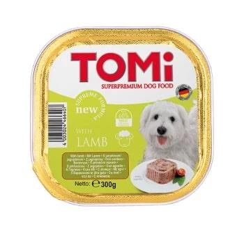 Tomi Köpek Kuzu Etli Pate Alüminyum Yaş Mama 300gr (pate) ürün görseli 1