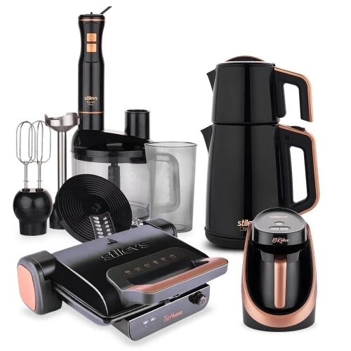Stilevs Black Quartz Serisi Elektrikli Çeyiz Seti - Siyah ürün görseli 1