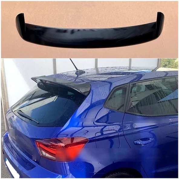 Seat Ibiza Boyalı Spoiler 2017-2019 Arası Modeller (Pianoblack) ürün görseli 1