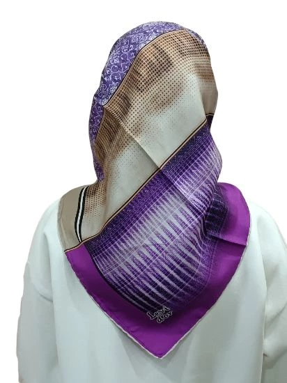 LEVİDOR İ-3825 TWİLL İPEK EŞARP - Resim 12