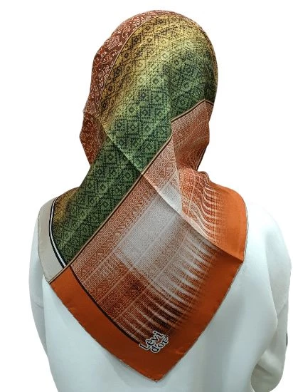 LEVİDOR İ-3825 TWİLL İPEK EŞARP - Resim 6