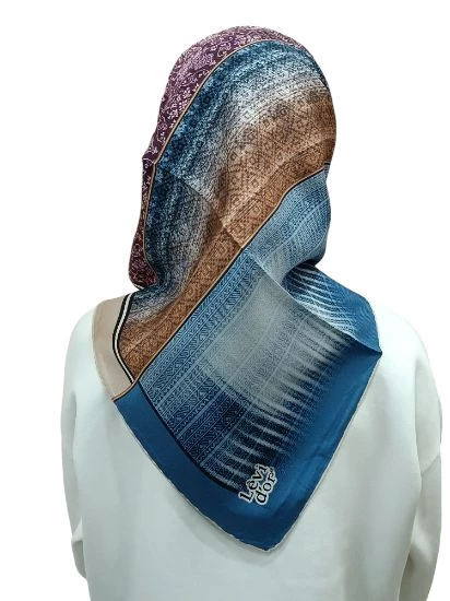 LEVİDOR İ-3825 TWİLL İPEK EŞARP - Resim 3