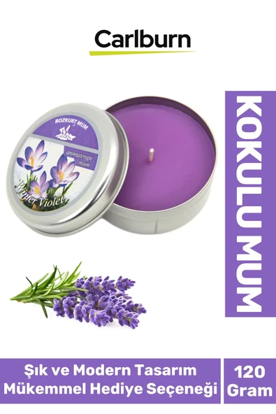 Özel Üretim Aromaterapi Arınma Huzur Meditasyon Yoga Esans Dekoratif Mum Oda Kokusu 120G Teneke Kutu ürün görseli 1