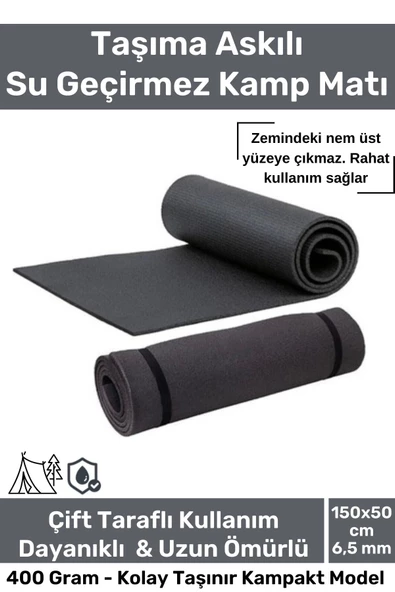 Taşıma Askılı Su Geçirmez Konforlu Kalın Rahat Çift Taraflı Kamp Zemin Çadır Uyku Matı Yer Minderi ürün görseli 1