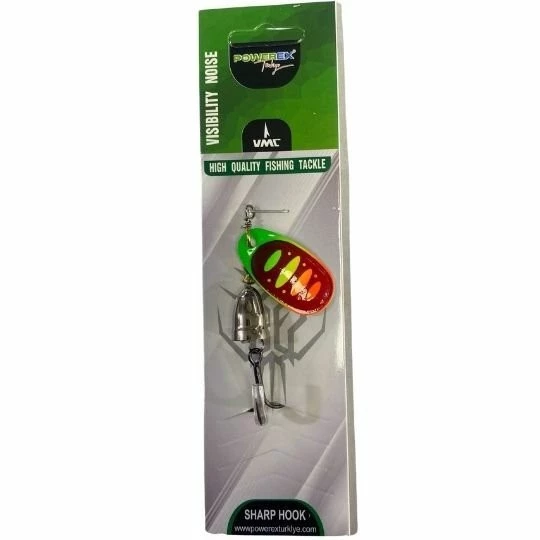 Powerex Spinner 6 No 18 gr 5,7 cm Döner Kaşık 7082 - Turna Kaşığı Gökkuşağı Modeli Spin Kaşığı ürün görseli 1