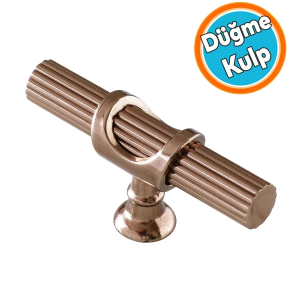 Metal Düğme Tek Vidalı Çekmece Mutfak Mobilya Dolabı Dolap Kulpu Kulbu Kulpları Bronz ürün görseli 1