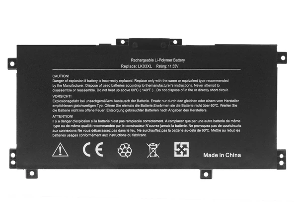 Hp Pavilion X360 15-cr0130nd 15-cr0149nb uyumlu Notebook Bataryası, Laptop Pili ürün görseli 1