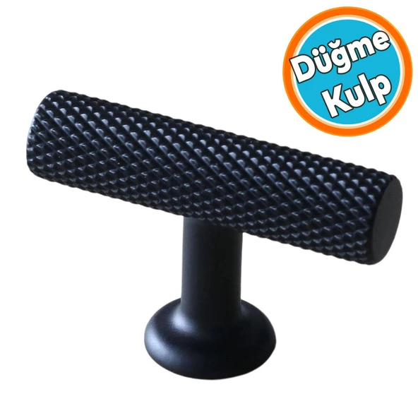 Düğme Kulp Mobilya Mutfak Dolabı Çekmece Dolap Kulpları Kapak Kulpu Kulbu Siyah Metal ürün görseli 1