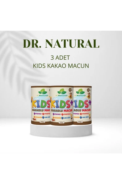 Kids Çocuk Macunu Kakaolu - Arı Sütü - Propolis - Pekmez Ve Vitamin 240 gr ( 3 Adet ) ürün görseli 1