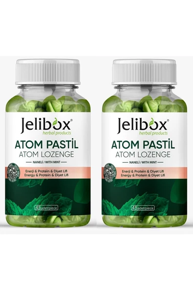 Atom Pastil Atom Lozenge Naneli 45 Adet ( 2 ADET ) - Resim 2