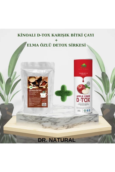 Kinoalı Detox Karışık Bitki Çayı ve Elma Özlü Detox Sirkesi 250 ml ürün görseli 1