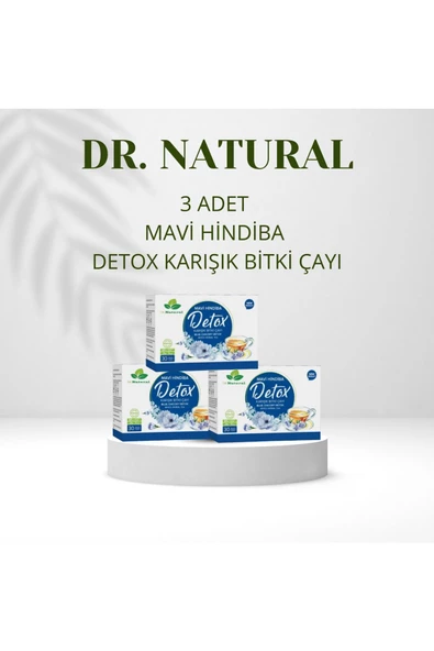 Mavi Hindiba Detox Karışık Bitki Çayı 30 Şase Mavihindiba Detoks Tozu (3 KUTU) ürün görseli 1