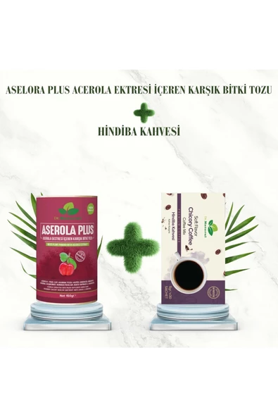 Aserola Ekstresi Tozu 150 Gr ve Hindiba Detox Kahvesi 30 Adet (2li Set) ürün görseli 1