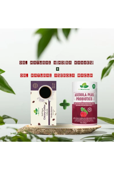 Hindiba Kahvesi 5 Gr x 30 ve Aserola Plus Aserola Ektresi İçeren Bitkisel Macun 240 Gr ürün görseli 1