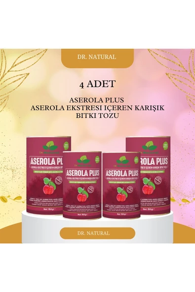 Aserola Plus Barbados Kirazı Ekstresi İçeren Karışık Bitki Tozu (4 Adet) ürün görseli 1