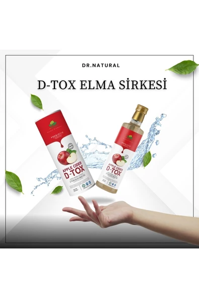 2 Adet Elma Özlü Prebiyotik Ödem Atmaya Ve Kilo Vermeye Yardımcı Detox Sirkesi 250 ml ürün görseli 1