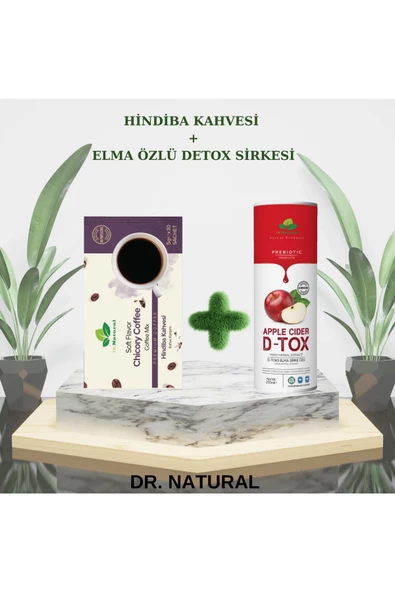 Hindiba Kahvesi 5 Gr x 30 ve Elma Özlü Detox Sirkesi 250 ml ürün görseli 1