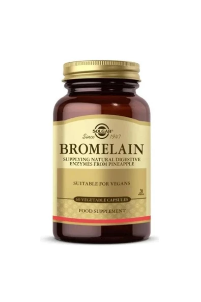 Solgar Bromelain 150 Mg 60 Kapsül ürün görseli 1