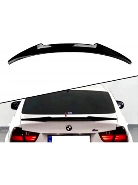 BMW 3.SERİ E90 UYUMLU PLASTİK PARLAK SİYAH M4 SPOİLER ürün görseli 1