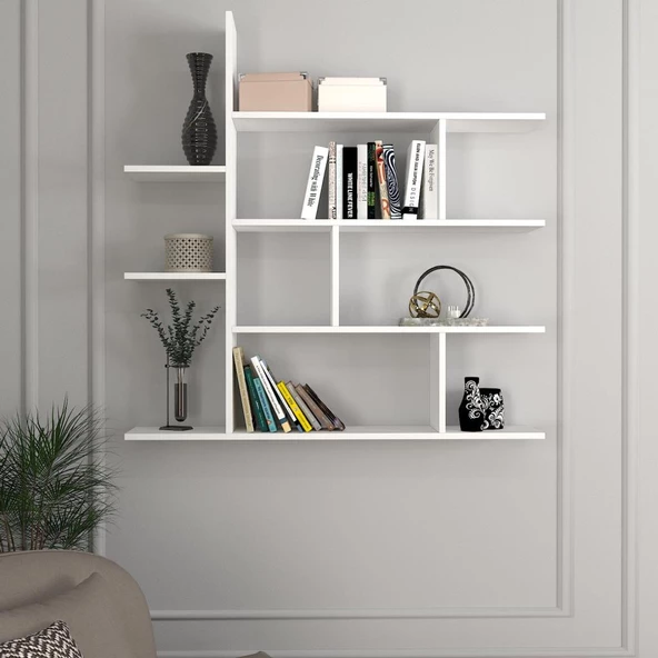 Dekorister Motif Kitaplık 2 Beyaz ürün görseli 1