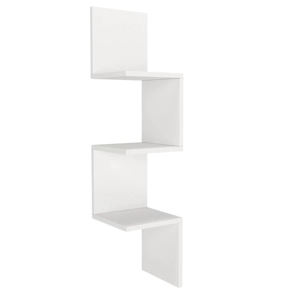 Dekorister Corner Duvar Rafı Beyaz - Resim 4