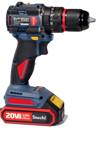 STECH END SX22-2/2.0 AH AKÜLÜ KÖMÜRSÜZ DARBELİ MATKAP ürün görseli 1