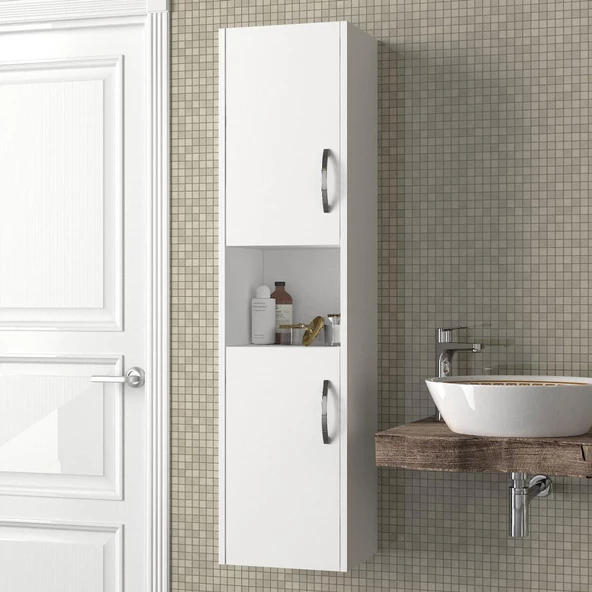 Dekorister 2 Kapaklı Asma Banyo Dolap - Resim 2