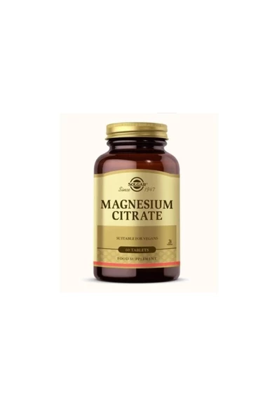 Solgar Magnesium Citrate 200 Mg 60 Tablet Mineral ürün görseli 1