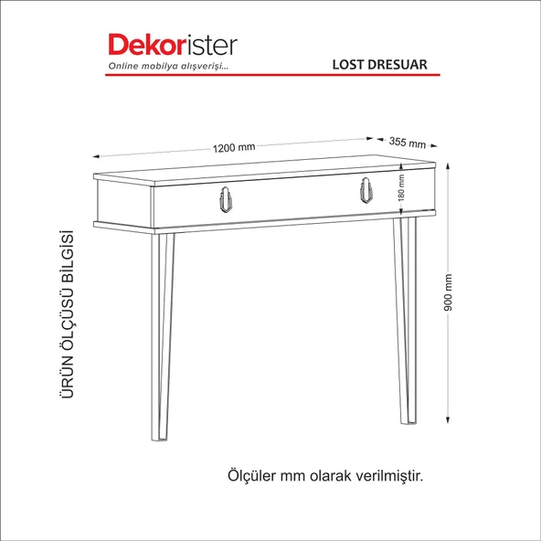 Dekorister Exclusive Lost Dresuar Ceviz - Resim 8