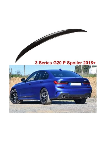 BMW 3.SERİ G20 UYUMLU PLASTİK PARLAK SİYAH M3 SPOİLER ürün görseli 1