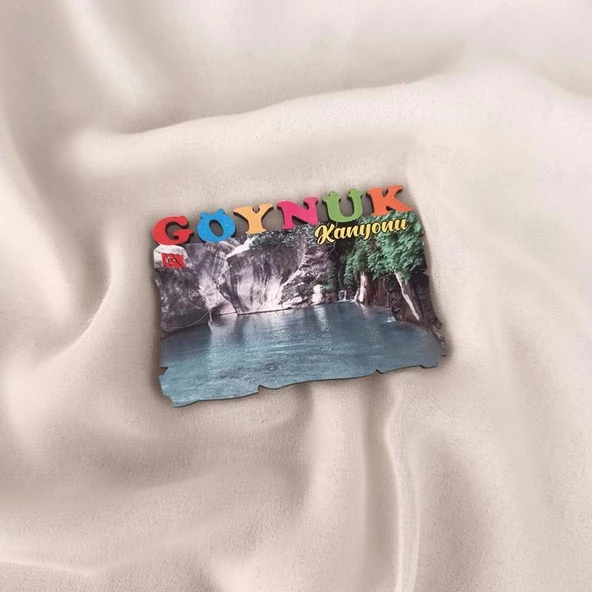 Magnet Antalya Göynük Kanyonu Ahşap Mıknatıslı Buzdolabı Süsü ürün görseli 1