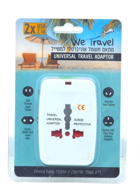 We Travel Seyahat Adaptörü 2xUSB 2.1A ürün görseli 1