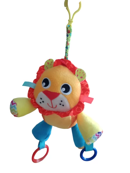 çıngıraklı peluş aslan - Resim 2