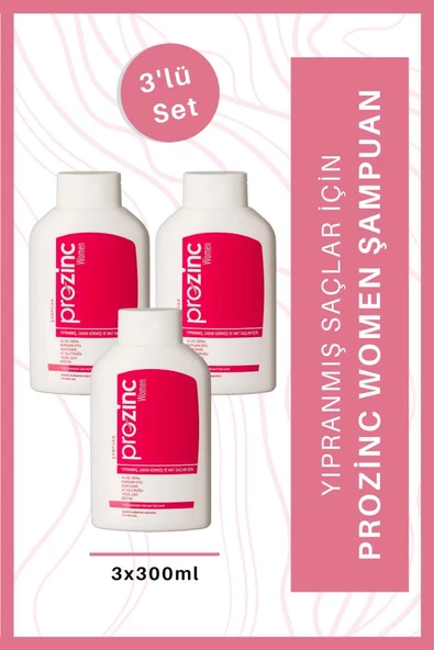 Prozinc Woman İşlem Görmüş Saçlar İçin Şampuan 300 Ml 3 Al 2 Öde(Kırmızı) ürün görseli 1