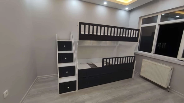Atlantik Beyaz Model Çocuk Ranzası - Resim 8
