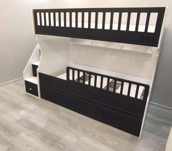 Atlantik Beyaz Model Çocuk Ranzası - Resim 6