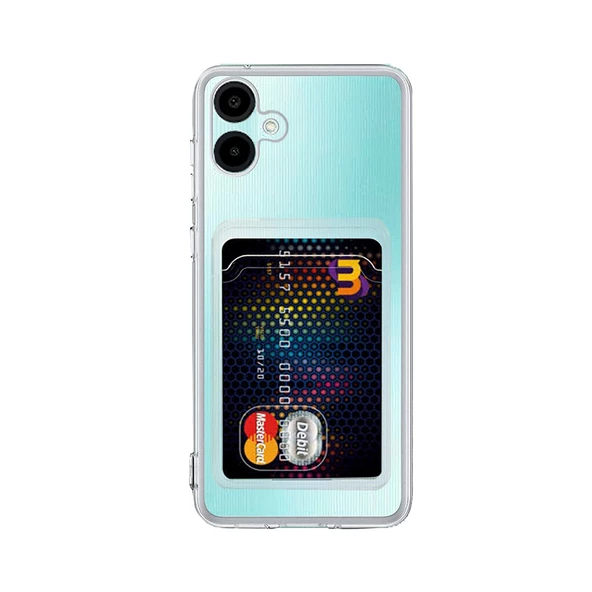Samsung Galaxy A06 Kılıf Cardy Şeffaf Kartlık Cepli Kapak ürün görseli 1