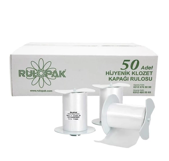 Rulopak Sensörlü Hijyenik Klozet Kapağı Rulosu - 50 Adet ürün görseli 1