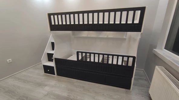 Atlantik Beyaz Model Çocuk Ranzası - Resim 5