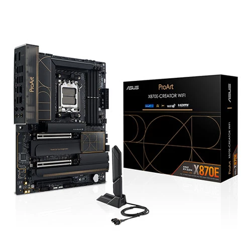 ASUS PROART X870E-CREATOR WIFI AMD X870E Soket AM5 DDR5 8000+(OC)MHz ATX ürün görseli 1